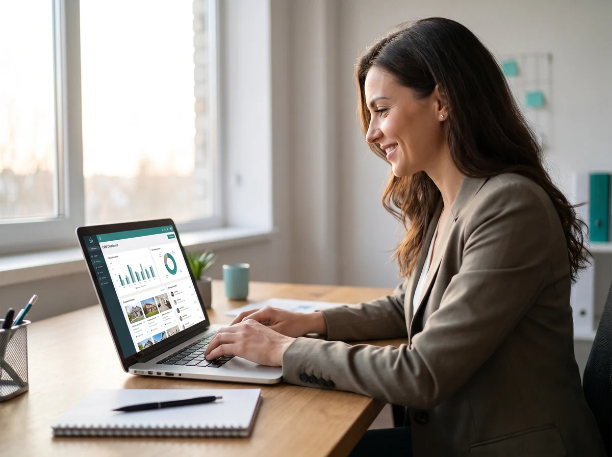 Real estate agent customizing their branded Truclose system